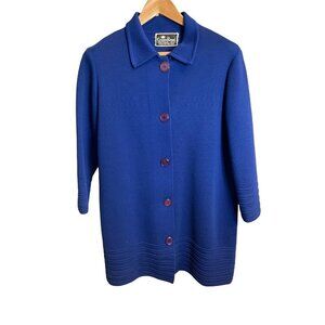 Vintage Crown Royal Made in Hong Kong Wool Button Up Wool Coat